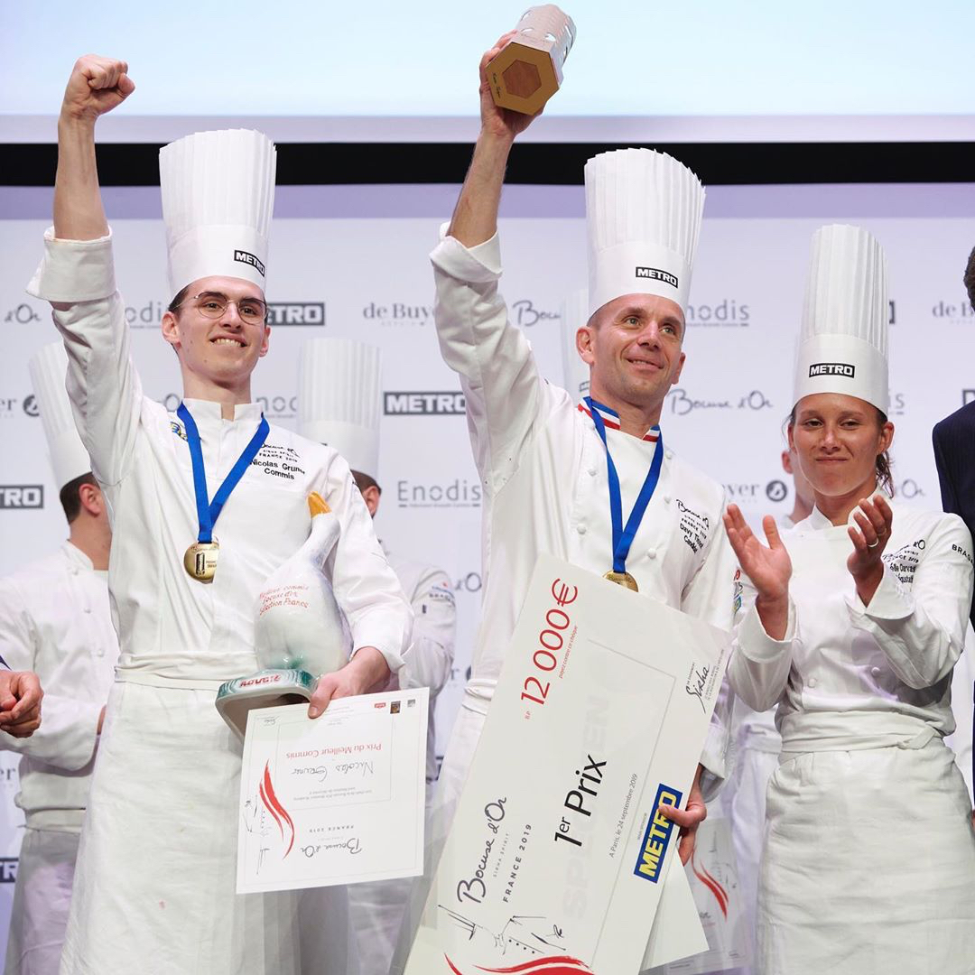 Accompagnement du Chef Davy Tissot sur le concours du Bocuse d'Or France 2019. Design culinaire et DA des menus papier
